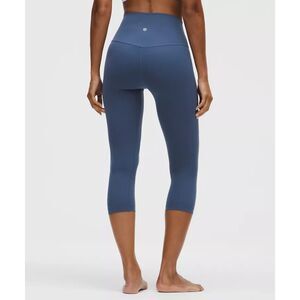 NEW Lululemon Align Crop 21" Oasis Blue Size 6 NWT High-Rise Nulu LW6ASBS